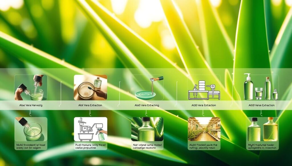 aloe vera gel production timeline