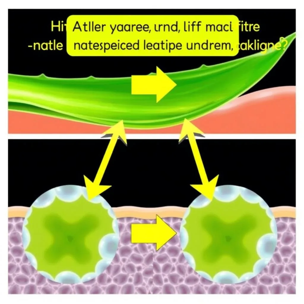 Aloe Vera boosting collagen production for anti-aging effects