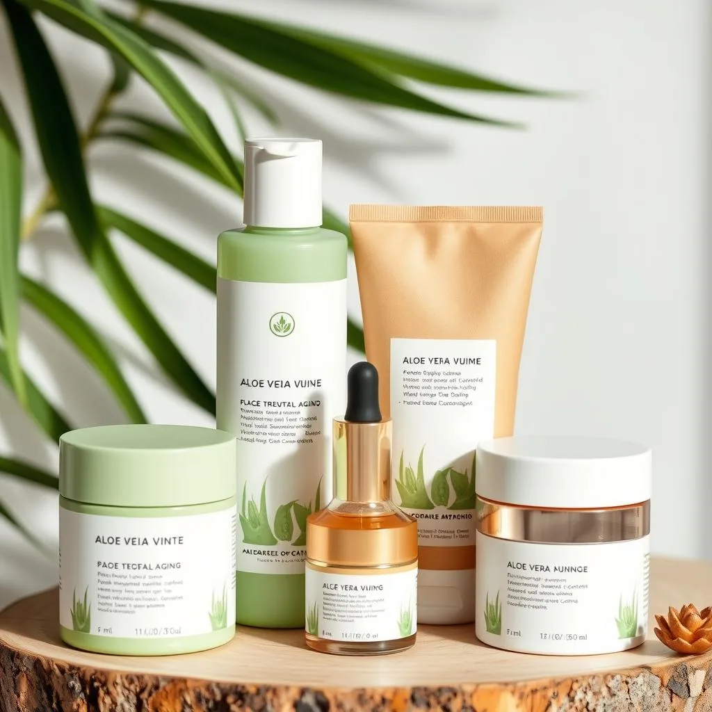 Eco-friendly packaging for Aloe Vera Anti-Aging Products