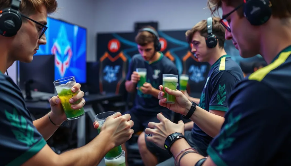Esports team incorporating aloe vera products into their pre-game routine