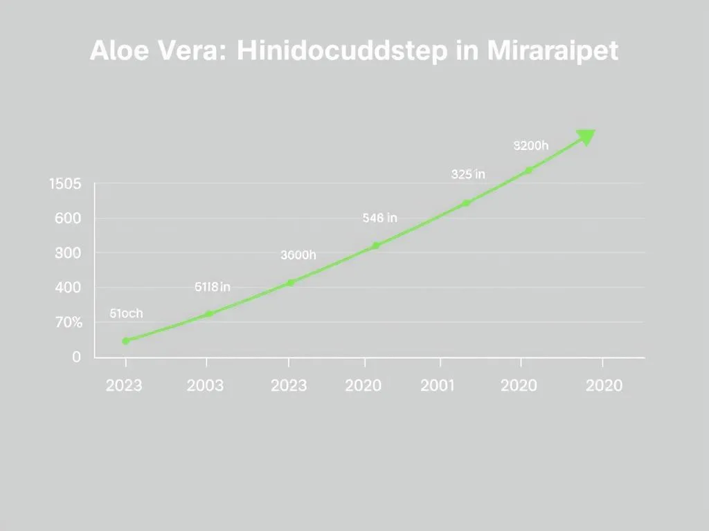 Graph showing projected growth of Aloe Vera biodegradable packaging market