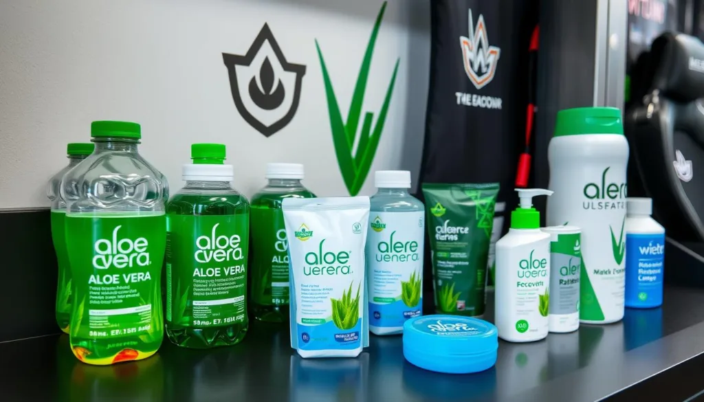 Professional esports team's aloe vera product station