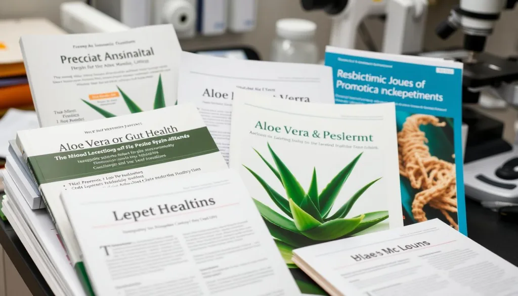 Scientific journals featuring research on Aloe Vera prebiotic gut health