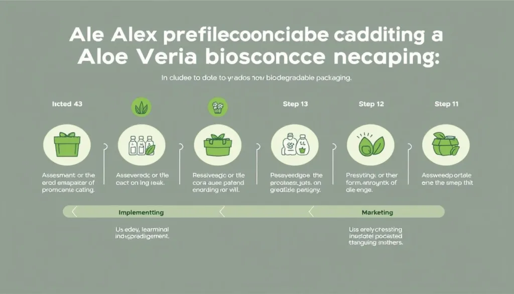 Step-by-step implementation process for Aloe Vera biodegradable packaging