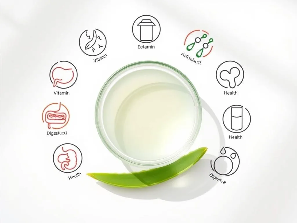 Visual representation of the nutritional benefits of Aloe Vera Fusion Cuisine