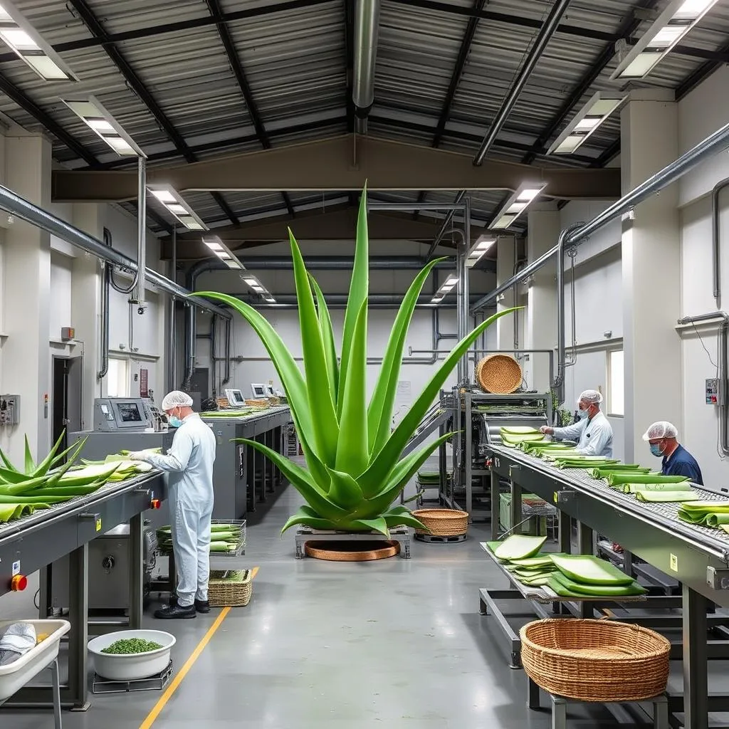 Zero-waste processing of Aloe Vera for skincare