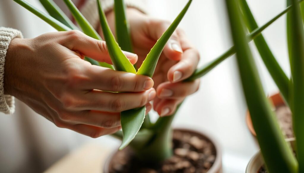 aloe vera gel harvesting aloe vera gel harvesting