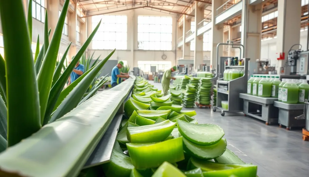 aloe vera processing methods