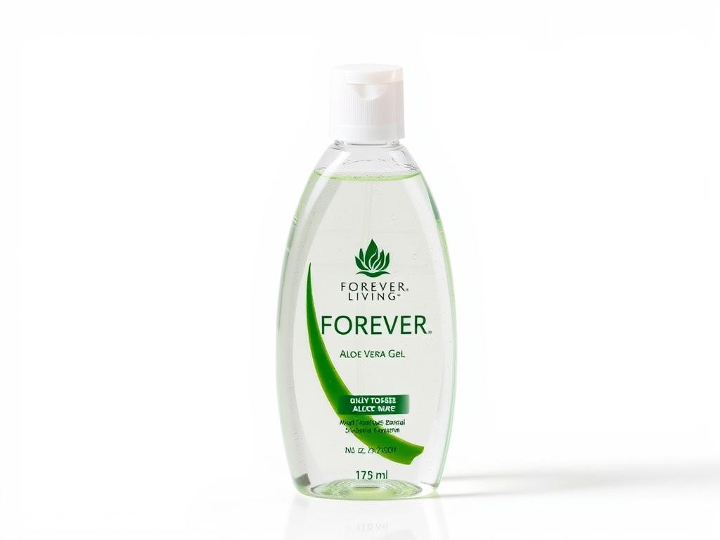 Bottle of Forever Aloe Vera Gel showing the pure inner leaf aloe vera drink
