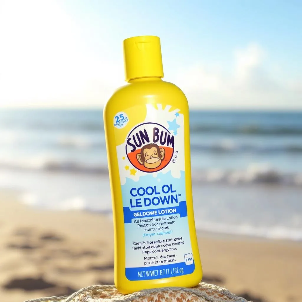 Bottle of Sun Bum Cool Down Lotion
